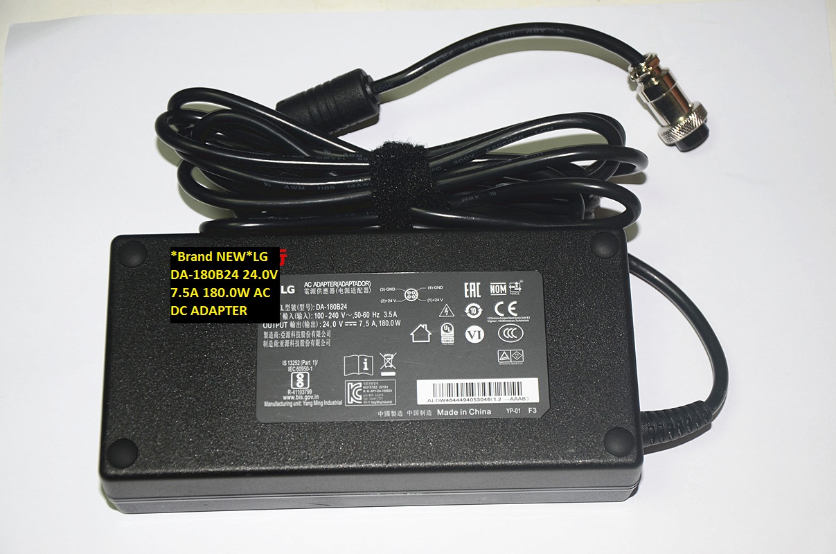 *Brand NEW*24.0V 7.5A LG DA-180B24 180.0W AC DC ADAPTER - Click Image to Close